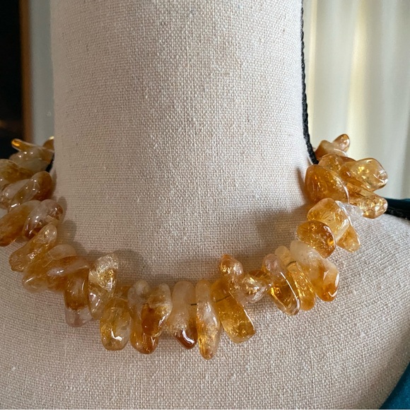 Chunky Citrine Chocker - Picture 6 of 6